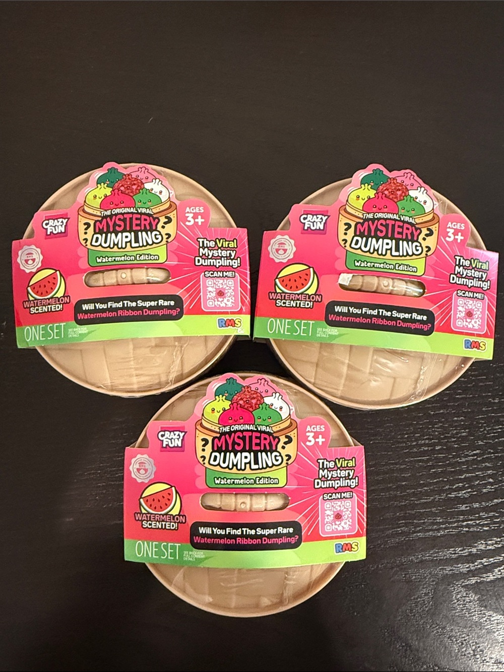 3x RMS Watermelon Edition The Original Mystery Dumpling